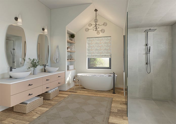 William Morris At Home Larkspur, Woad - Twist&Fit Roman Blind - Image 7